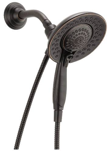 DELTA IN2ITION TWO-IN-ONE SHOWER, VENETIAN BRONZE - Click Image to Close