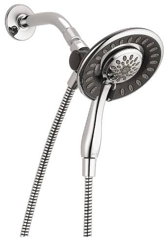 DELTA IN2ITION TWO-IN-ONE SHOWER, CHROME - Click Image to Close
