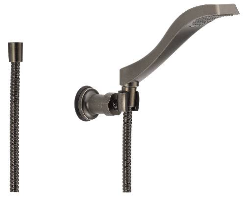 DELTA DRYDEN WALL-MOUNT HANDSHOWER, AGED PEWTER - Click Image to Close