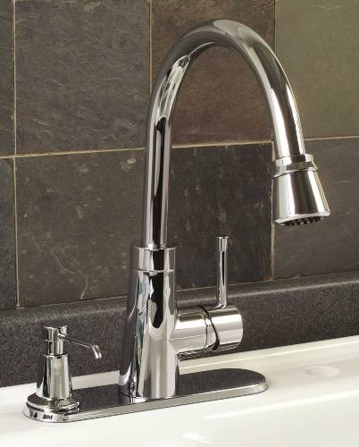 ESSEN KITCHEN FAUCET WITH PULL DOWN SPOUT, SINGLE METAL LEVER H