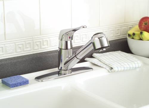 SONOMA KITCHEN FAUCET PULL OUT LEAD FREE CHROME - Click Image to Close
