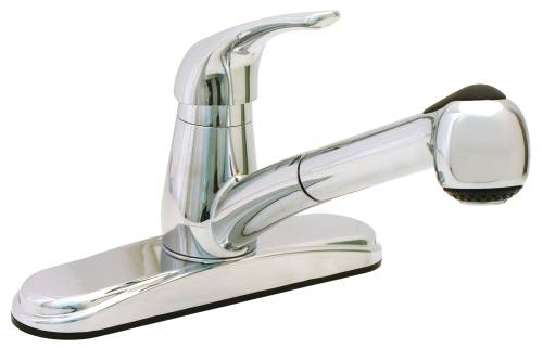 PROPLUS PULL OUT KITCHEN FAUCET NON METALLIC BRUSHED NICKEL