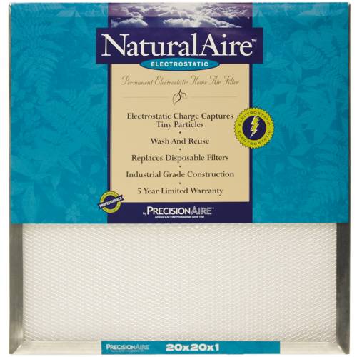 AIR FILTER ELECTROSTATIC N-AIRE 10 IN. X 20 IN. X 1 IN. - Click Image to Close