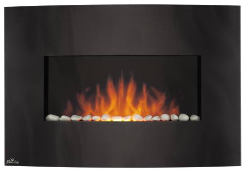 EFC32 ELECT FIREPLACE CURVED GLASS - Click Image to Close