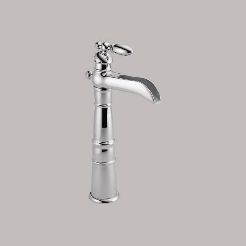 DELTA VICTORIAN SINGLE HANDLE CENTERSET LAVATORY FAUCET WITH RIS - Click Image to Close