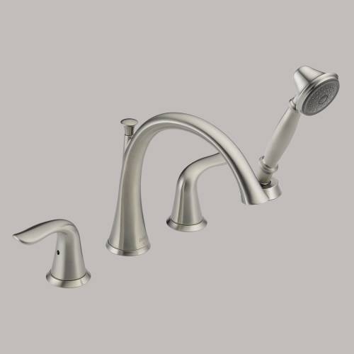 DELTA LAHARA ROMAN TUB WITH HAND SHOWER TRIM STAINLESS STEEL - Click Image to Close
