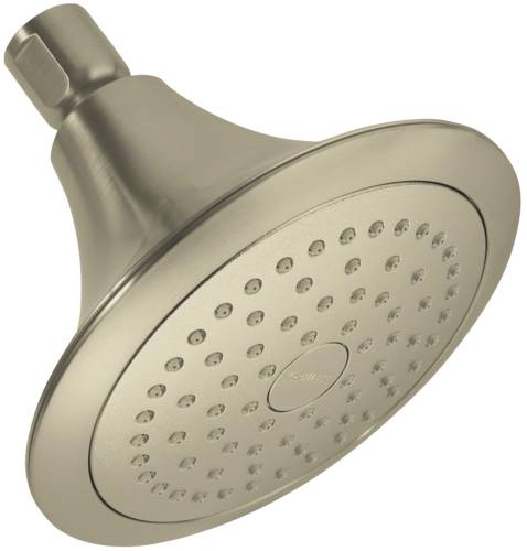 FORT SINGLE-FUNCTION SHOWER HEAD, VIBRANT BRUSHED NICKEL - Click Image to Close