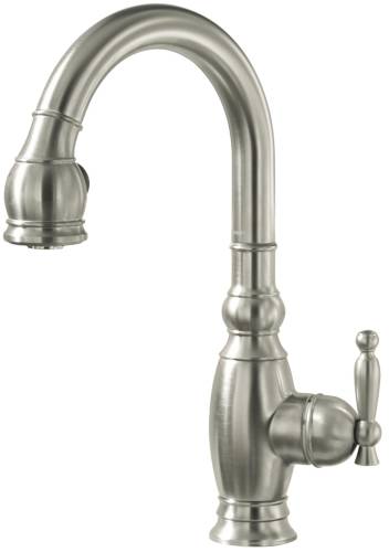 VINNATA SECONDARY KITCHEN SINK FAUCET, VIBRANT STAINLESS STEEL - Click Image to Close