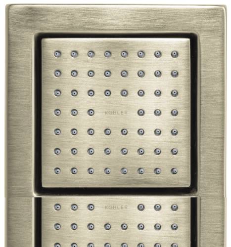 WATERTILE SQUARE 54-NOZZLE BODYSPRAY, VIBRANT BRUSHED NICKEL