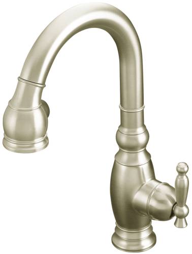 VINNATA SECONDARY KITCHEN SINK FAUCET, VIBRANT BRUSHED NICKEL - Click Image to Close