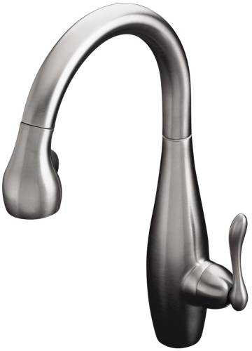 CLAIRETTE PULL OUT KITCHEN FAUCET CHROME - Click Image to Close
