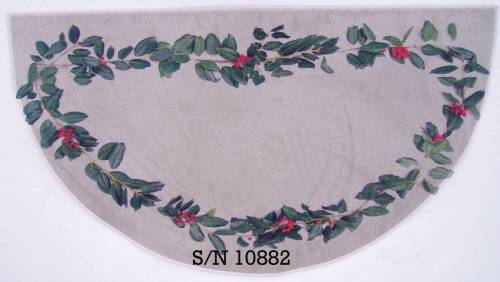 RUG, WINTER HOLLY 48X27 - Click Image to Close