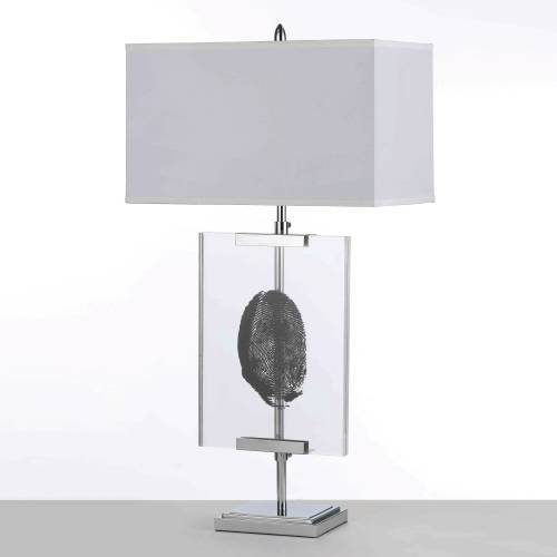 MODERN EASEL TABLE LAMP, 36 INCH