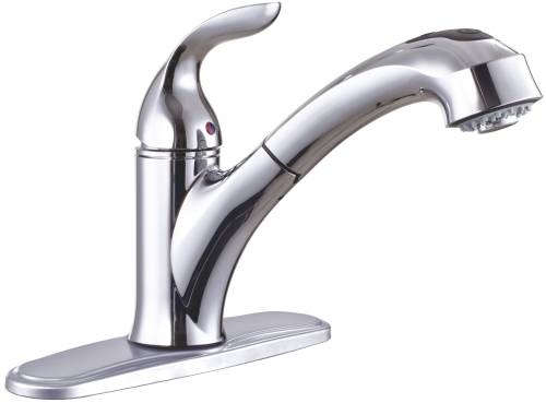 KITCHEN PULL OUT FAUCET CHROME - Click Image to Close