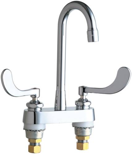 HOT AND COLD WATER SINK FAUCET 3-1/2 IN. GOOSENECK SPOUT WITH TW