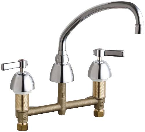 CONCEALED HOT AND COLD WATER SINK FAUCET 9-1/2 IN. SWING SPOUT W