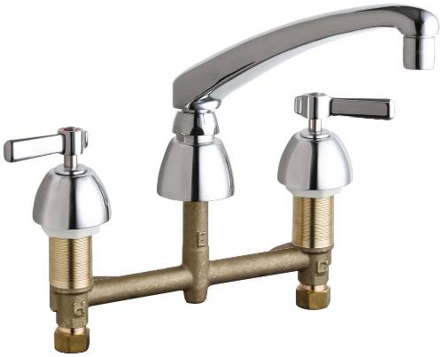 CONCEALED HOT AND COLD WATER SINK FAUCET 8 IN. SWING SPOUT WITH