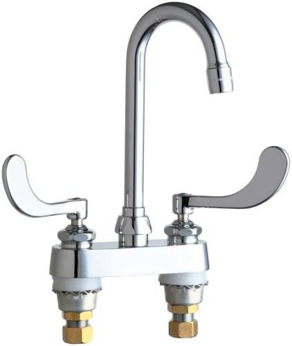 HOT AND COLD WATER SINK FAUCET 3-1/2 IN. GOOSENECK SPOUT WITH TW