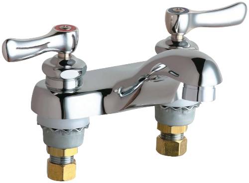 HOT AND COLD WATER SINK FAUCET NON-AERATING SPRAY WITH TWO LEVER - Click Image to Close