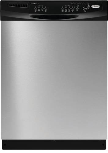 WHIRLPOOL BUILT-IN SUPER CAPACITY TALL TUB STAINLESS STEEL - Click Image to Close