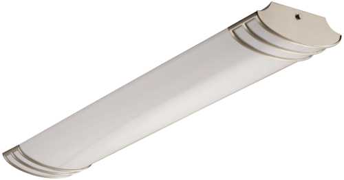 LIGHT FIXTURE 2-32W T-8 BRUSHED NICKEL 4 FT. - Click Image to Close