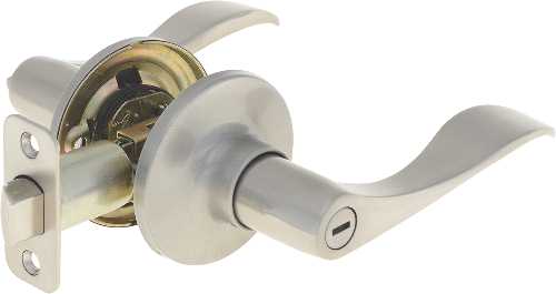 PRIVACY LEVER, SATIN NICKEL - Click Image to Close