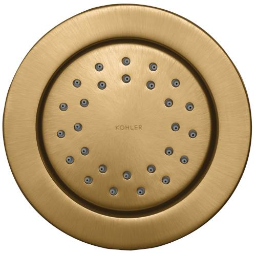 KOHLER WATERTILE ROUND 27-NOZZLE BODY SPRAY, VIBRANT BRUSHED BR - Click Image to Close