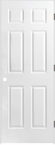 30 IN X 80 IN LH 6-PNL PREHUNG DOOR - Click Image to Close