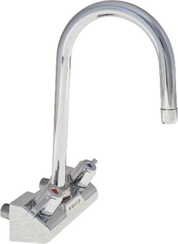 EQUIP BY T&S BRASS 4 IN. WALL MOUNT FAUCET WITH 5-1/2 IN. SWIVEL