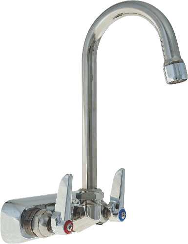 T&S BRASS 4 IN. WALL MOUNT WORK BOARD FAUCET - Click Image to Close