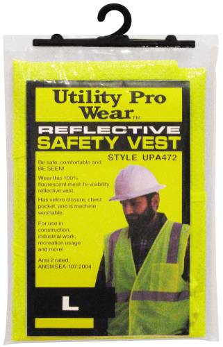 HIGH VISIBILITY MESH SAFETY VEST CLASS 2 YELLOW, 2XL - Click Image to Close