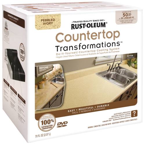 RUST-OLEUM COUNTERTOP TRANSFORMATIONS KIT PEBBLED IVORY - Click Image to Close