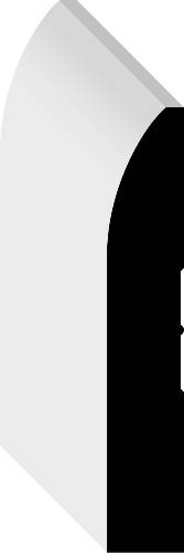 RANCH PRIMED FJ WOOD BASE MOLDING 12-FT WHITE - Click Image to Close