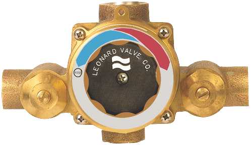 THERMOSTATIC MIXING VALVE WITH CHECKSTOP-SINGLE 3/4 - Click Image to Close