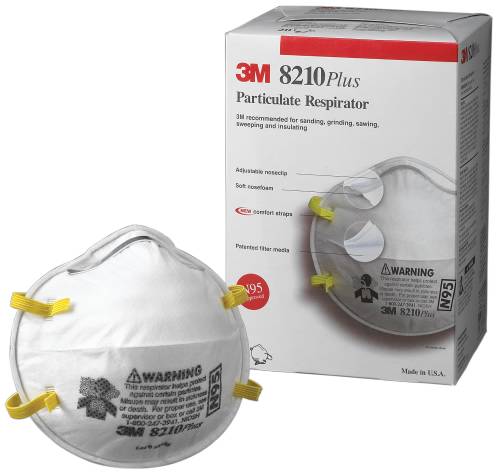 3M PARTICULATE RESPIRATOR 8210 PLUS, N95, DISPOSABLE - Click Image to Close