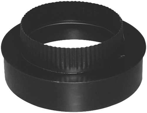 REDUCER/FLAT (SMALL END CRIMP), 9 IN. X8 IN., BLACK