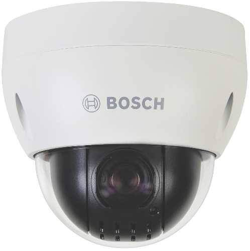 BOSCH INDOOR/OUTDOOR DAY/NIGHT PTZ DOME ANALOG CAMERA CHARCOAL - Click Image to Close