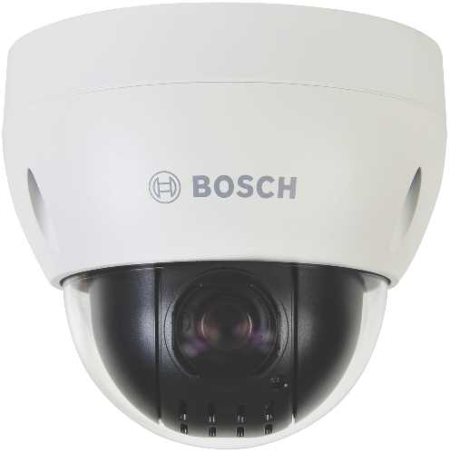 BOSCH INDOOR/OUTDOOR DAY/NIGHT PTZ DOME ANALOG CAMERA CHARCOAL - Click Image to Close