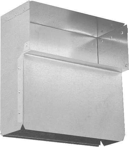 STACK HEAD, 3-1/4 IN. X 10 IN. -6 IN. X 10 IN., GALVANIZED