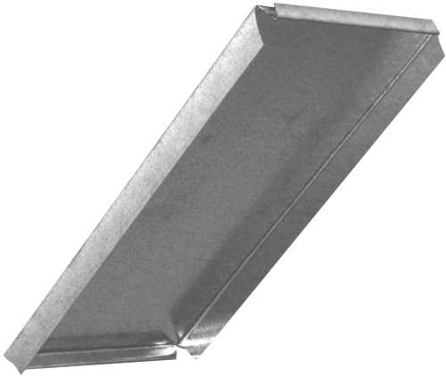 BLIND END CAP,8 IN. X 24 IN., GALVANIZED - Click Image to Close