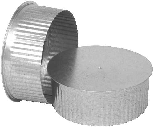 SPIN COLLAR W/ DAMPER, 8 IN., GALVANIZED