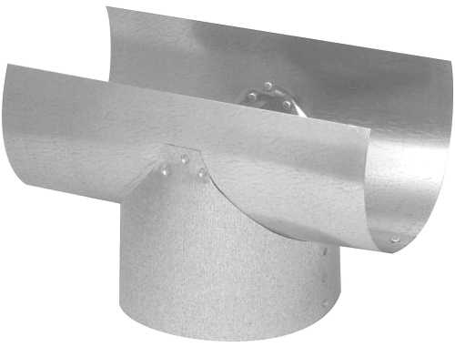 TEE SADDLE, 3 IN., GALVANIZED - Click Image to Close