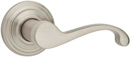 RIGHT HAND SINGLE DUMMY DOOR LEVER SATIN NICKEL - Click Image to Close