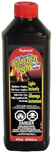 FIRE STARTER, SQUEEZE 'N LIGHT, 16OZ, ENGLISH-FRENCH