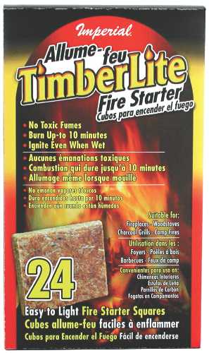 FIRE STARTER SQUARES, TIMBERLITE, 12 - Click Image to Close