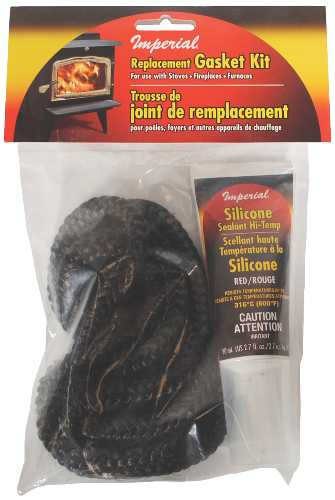 FIBERGLASS GASKET ROPE KIT INCL CEMENT, 3/8 IN., BLACK - Click Image to Close