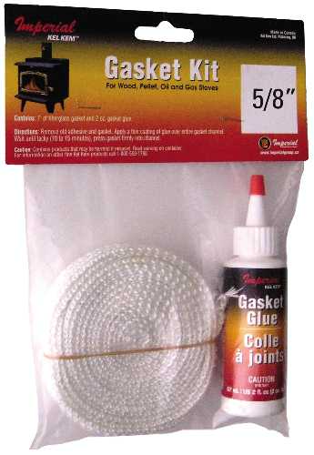 FIBERGLASS GASKET TAPE KIT INCL CEMENT, 3/4 IN. X 1/8 IN., WHITE - Click Image to Close