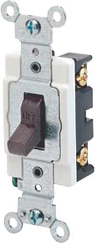 SINGLE POLE TOGGLE AC QUIET SWITCH, COMMERCIAL GRADE - GRAY