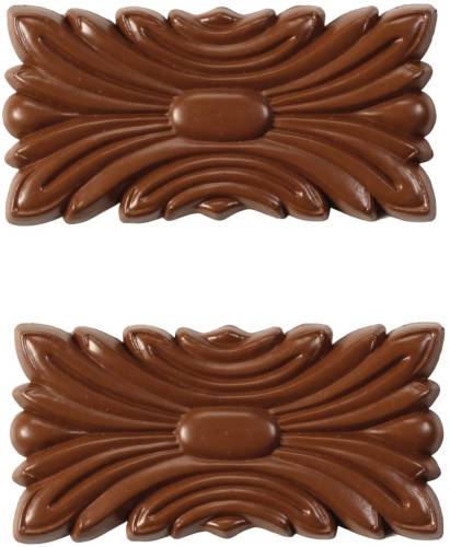 SEAM COVER PLATES ROYAL OAK 3 IN. X 1.5 IN. X .25 IN., 2 PACK - Click Image to Close
