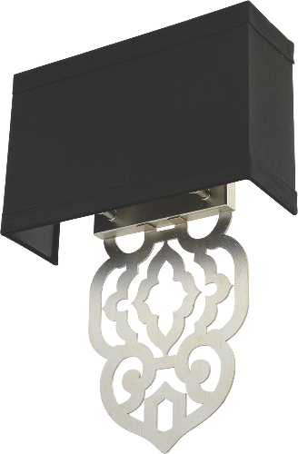 CANDICE OLSON GRILL WALL SCONCE, SILVER - Click Image to Close